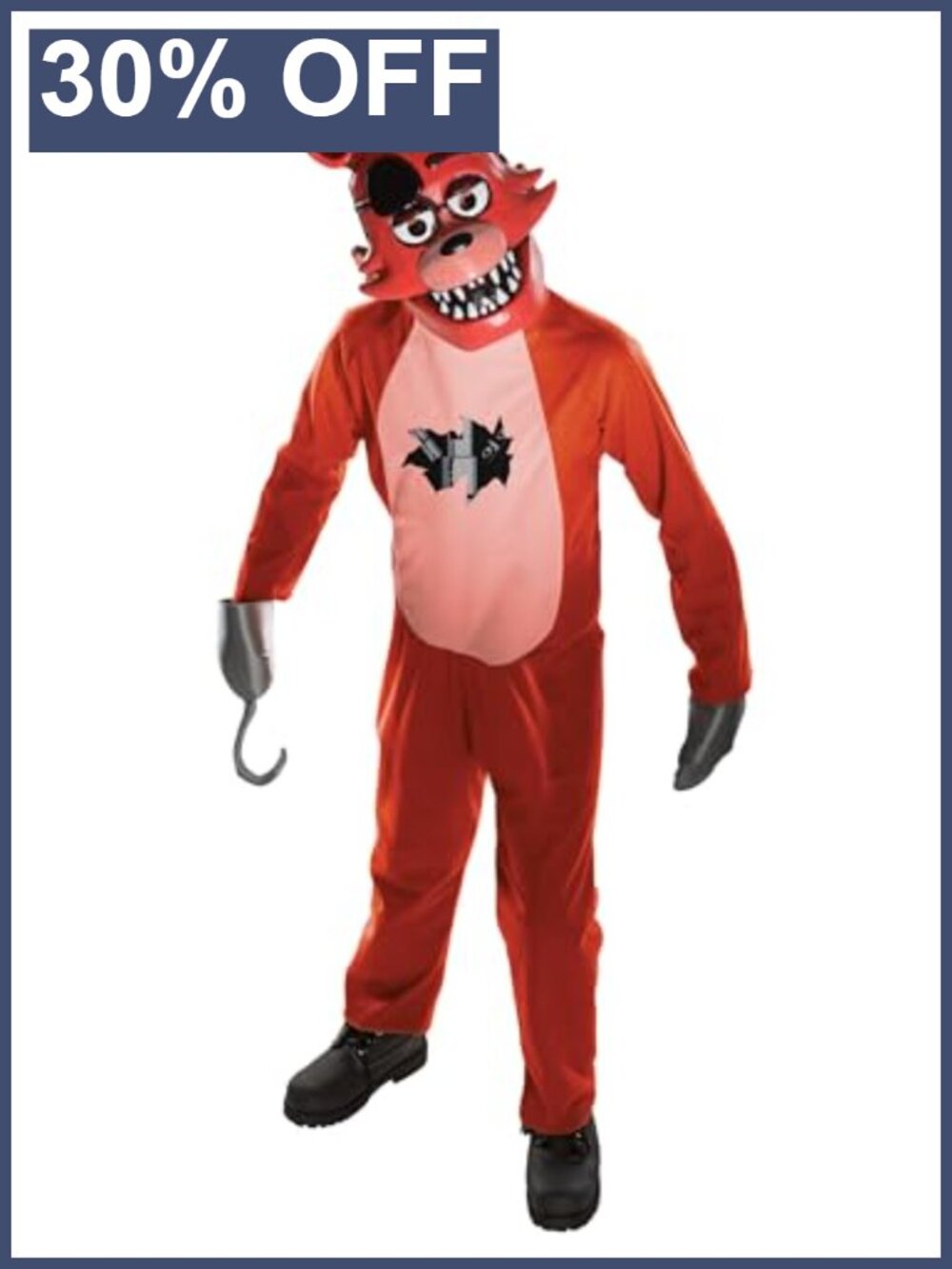 Foxy Costume for Kids Jumpsuit, Mitts, Hook and Mask